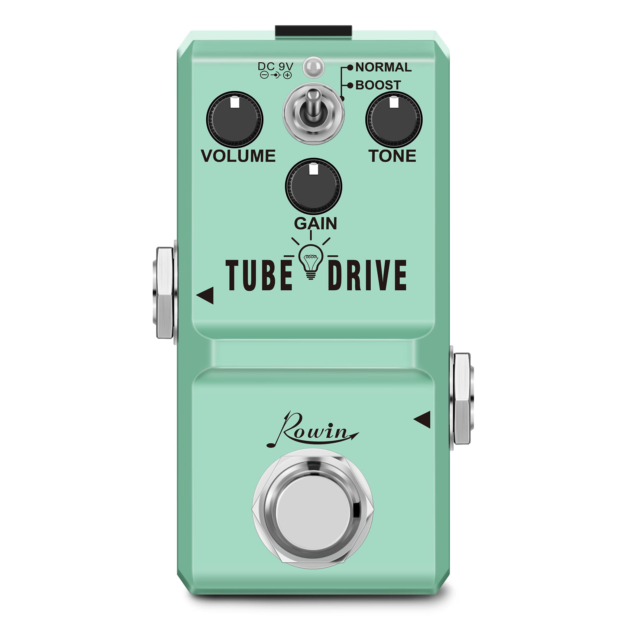 

Rowin Tube Drive Guitar Analog Overdrive Classic Distortion Normal Boost Mini LN-328 Pedal, Blues, Box, & Modes, Size...