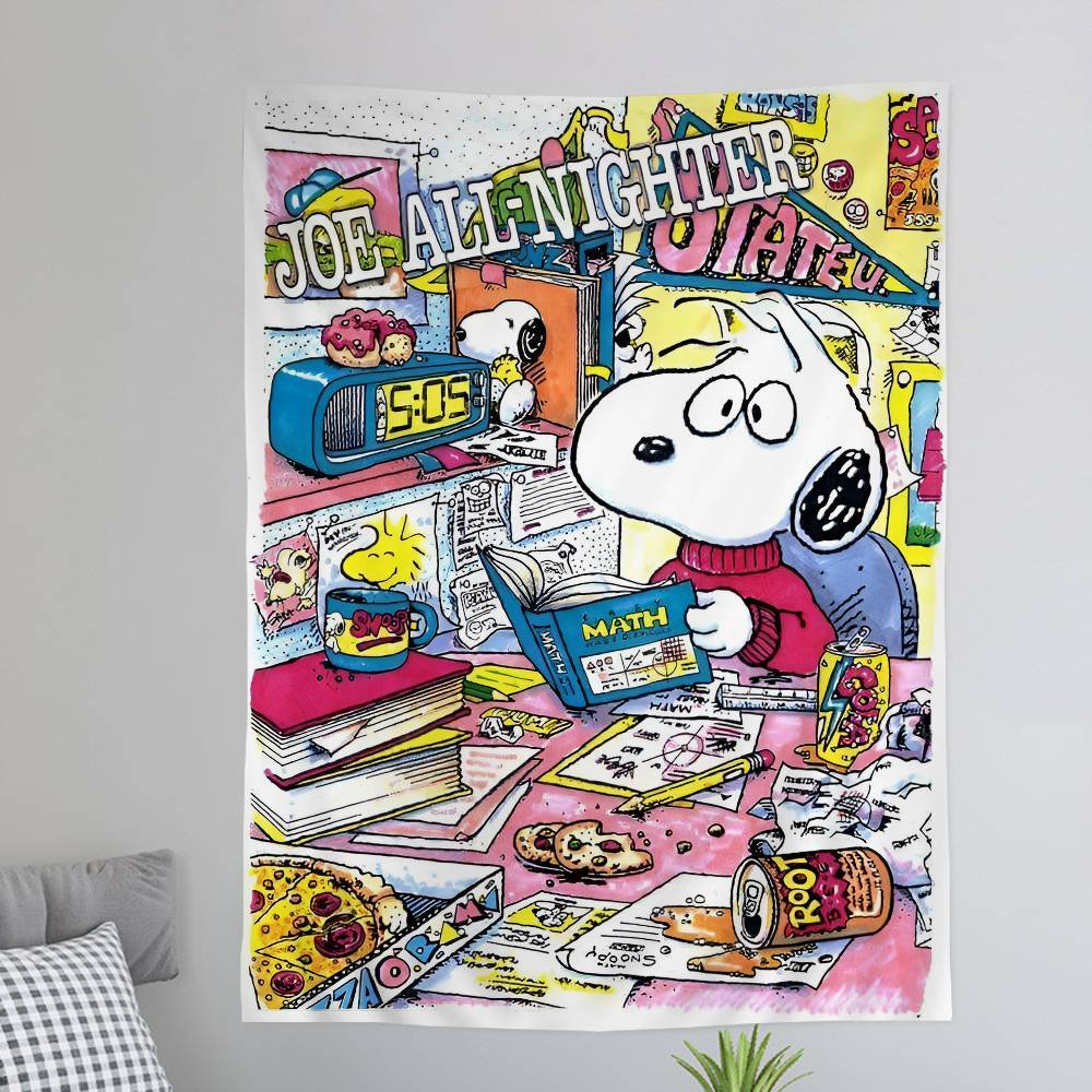 

The SSnoopy Show Printed Large Wall Tapestry Hanging Tarot Hippie Wall Rugs Dorm Art Home Decor 74x94cm(29x37in)
