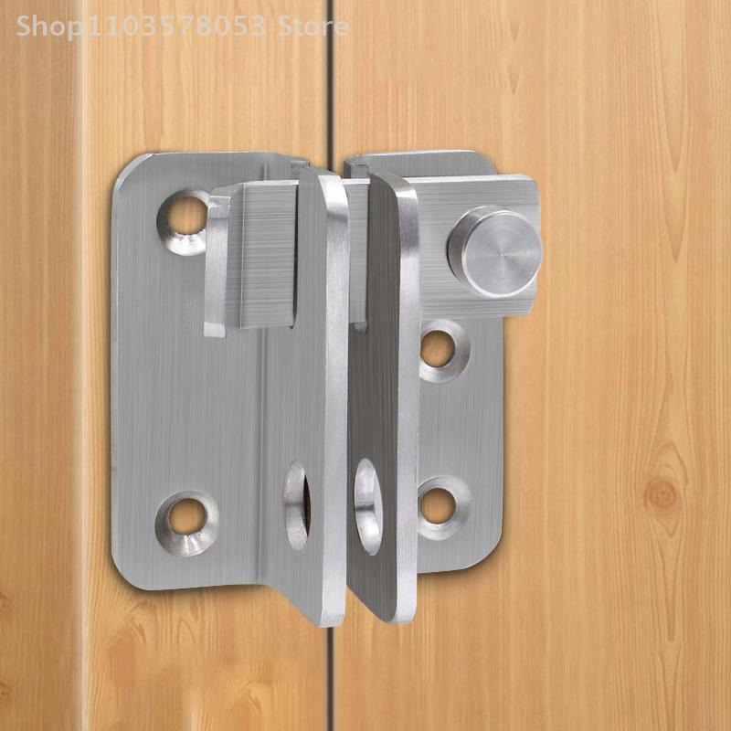 1x Sliding Door Lock Bolts Anti-theft Catch Lock Sliding Bolts Lock Padlock Clasp Gate Safety Lock Home Stainless Steel Hardware