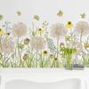 Dandelion Wall Stickers Living Room Bedroom Restore Garden Art Plant Flowers Skirting Self-adhesive Wallpaper Decoration