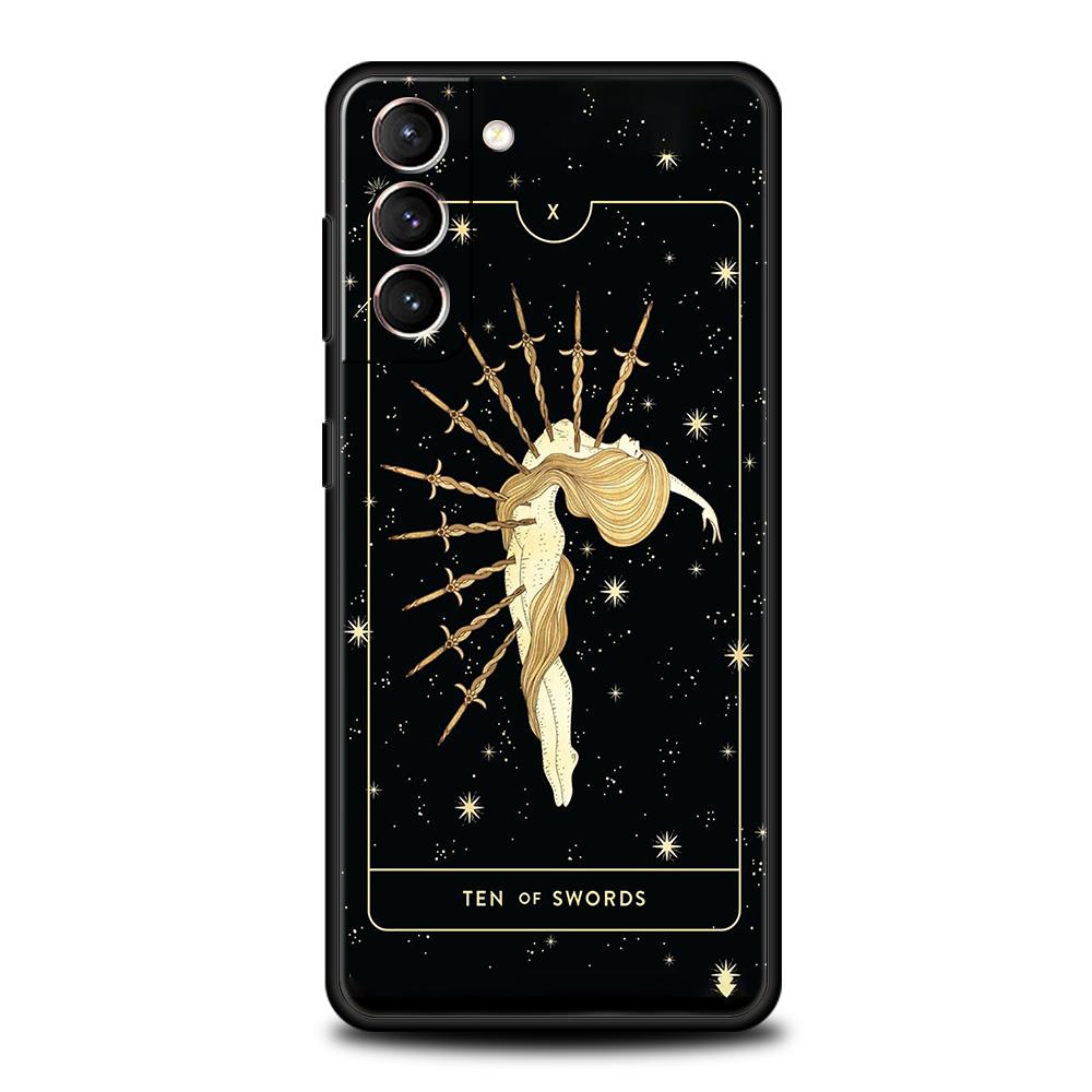 

Witches Moon Tarot Mystery Totem Case for Samsung Galaxy S24 S23 S22 S20 S21 FE Ultra S24 S23 S10 S10E S9 S8 Plus 5G Phone Cover S21 FE 5G