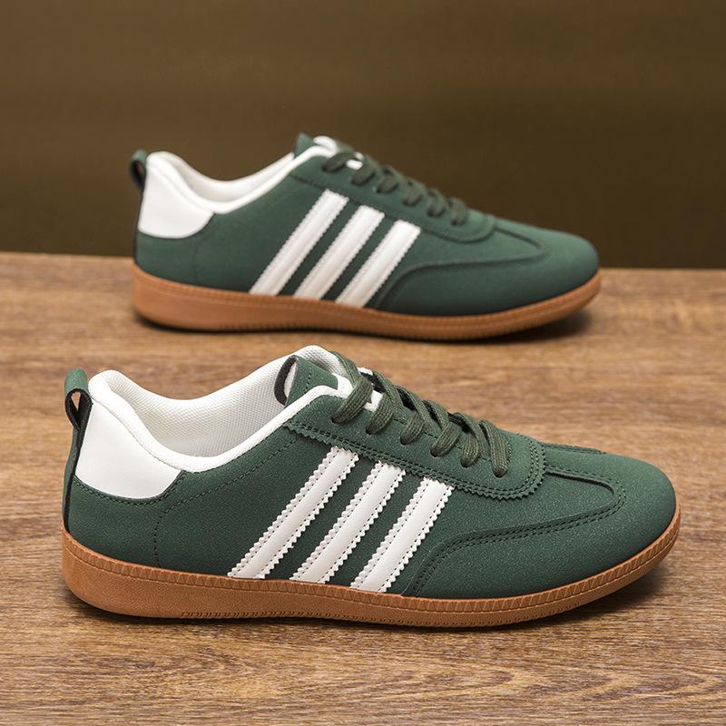 Board shoes men s autumn new simple color matching trendy casual shoes youth versatile board shoes men s shoes 39 зелёный 2123₽