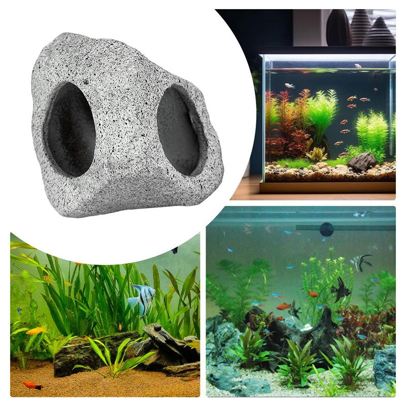Cave For Aquarium Fish Tank Rock Decor Aquarium Shrimp Resting House For Decoration Hermit Crab Breeding Nest