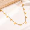 Light Luxury New Water Drop Pearl Bamboo Chain Necklace Women's Niche Design Collarbone Chain 18K Gold Accessories