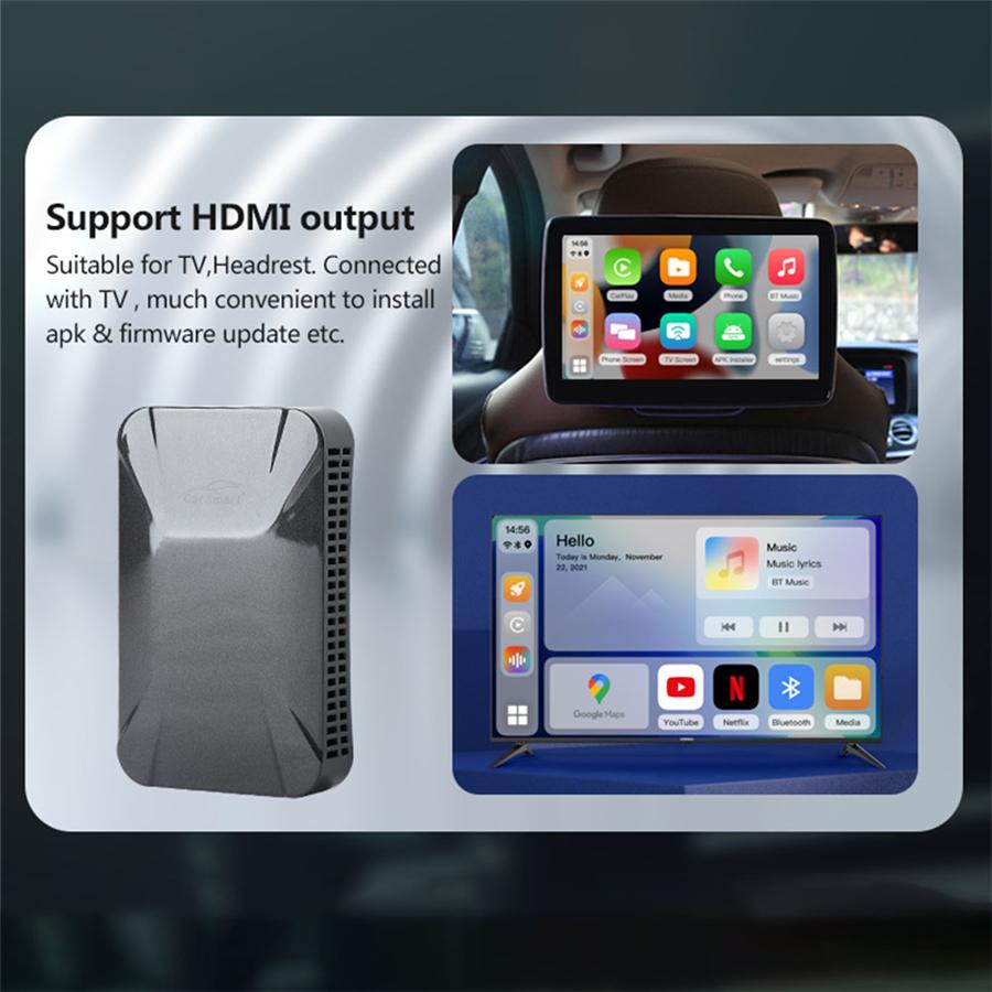 Android 11 For Carplay Ai Box Car Multimedia Player For Netflix Youtube 4G+128G