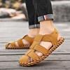 Baotou Sandals, Summer Handmade Flat Bottomed Sandals, Men's Casual Breathable Beach Shoes