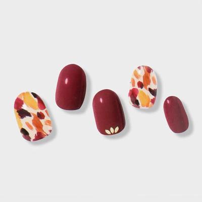 Kiss New York Gelub My Me Gel Nail 24Pcs (Burgundy Petal)