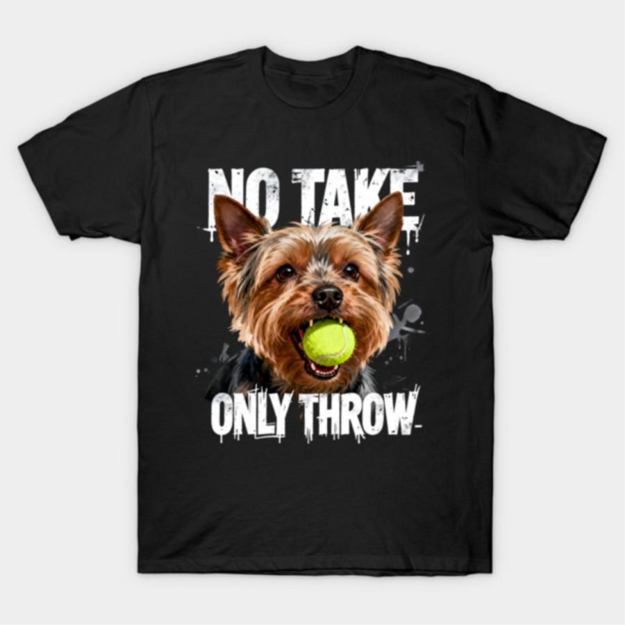 

Funny No Take Only Throw Dog Meme Art T-shirt For Men Women 100% Cotton T Shirts Short Sleeve Tops 0202-3 - Men s Summer Cott... S разноцветный