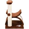 Cat Tree, Cat Tower for Kittens with Rotatable Top Bar, Sisal Scratching Post, Tunnel, Dangling Balls - Brown
