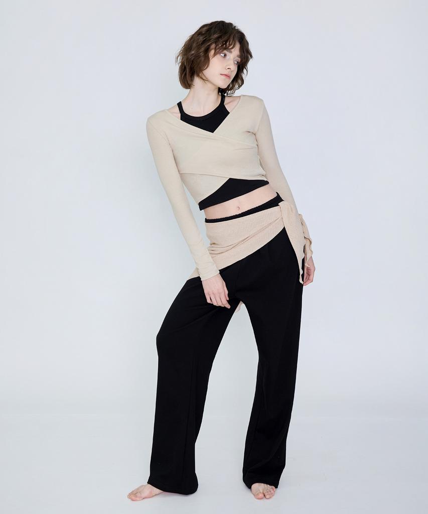 Debiweeo Long Wide Training Pants Devi-B0072-Black