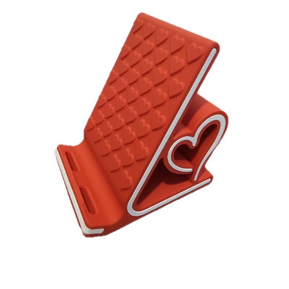 Rutschfester herzförmiger Handy-Ständer 3D-gedruckte Smartphone-Halterung Tisch-Organizer