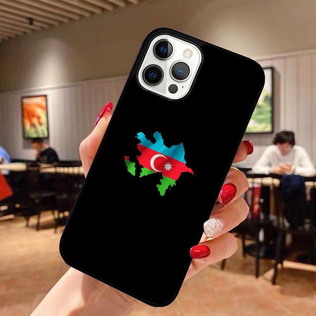 Azerbaijan Flag Phone Case for iPhone 17 Air 16 16e 15 Plus for Apple 13 11 12 14 Pro Max Cover  Coque Fundas Shell