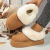Fashion Autumn and Winter New Fashion Snow Boots Plus Velvet Non-Slip Cover Foot Cotton Slippers Women's Cotton Shoes