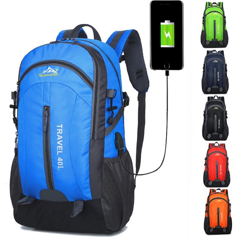 Spacious 40l Usb Breathable Charging Outdoor Sport Travel Camping Hiking Backpack