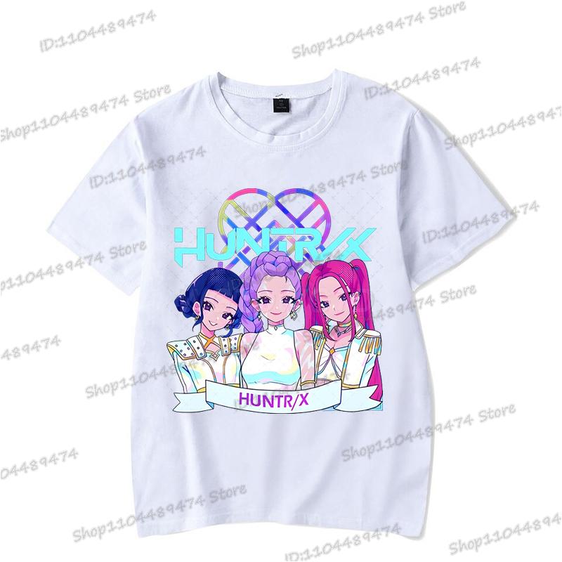 Hip Hop Kpop Lovci démonů Tričko Ženy Muži Vtipná Rumi Zoey Mira Trička Kreslená Korejská Ulzzang Dospívající Děti Crewneck Trička