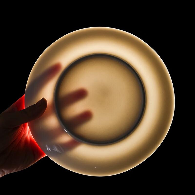 Huaiyi 8-inch White Ceramic Round Plate