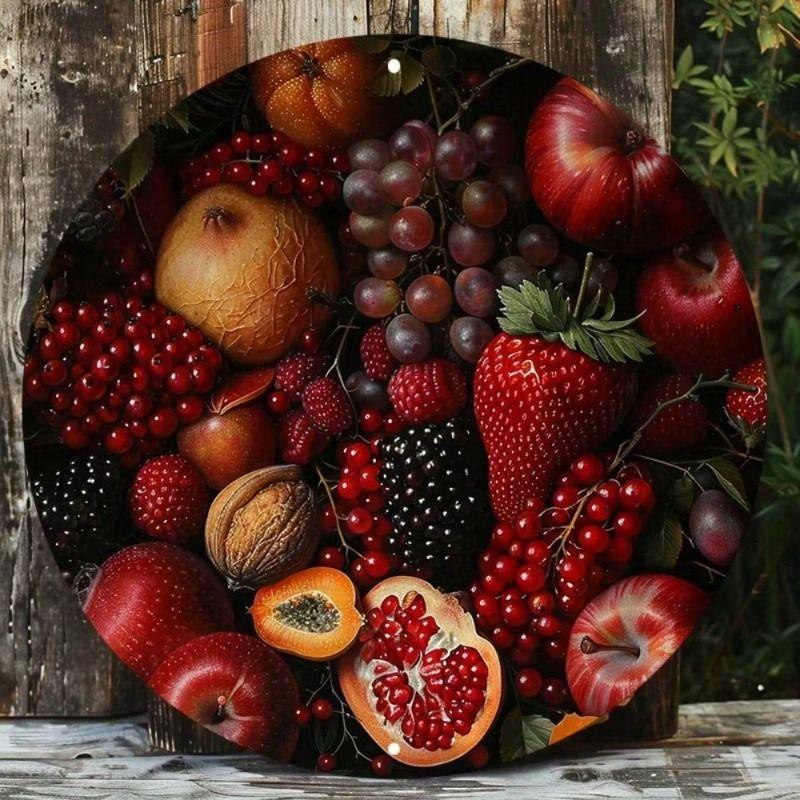 

Fruit and Berry Kitchen Wall Art Metal Poster