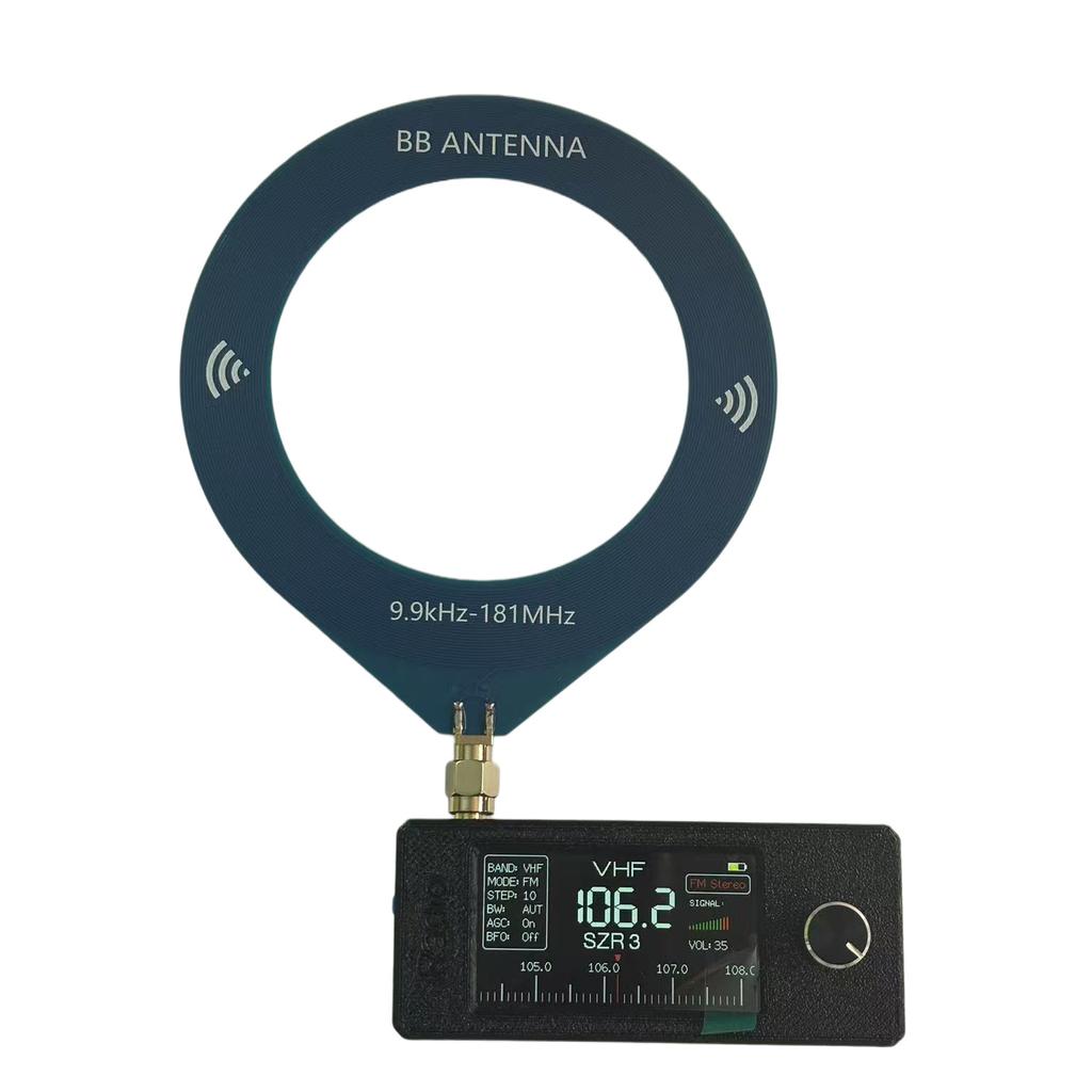 1,9 tommers IPS-skjerm LSB USB AM FM FM/AM-radio med antenne 0,5-108mhz SI4732 Mini Pocket Radio HF SW MW VHF-radio