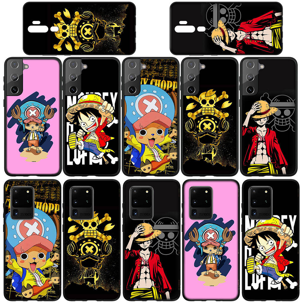 For Samsung Galaxy S25 S24 S23 S22 Ultra FE Plus A37 A57 A56 A55 A06 A16 A15 A36 A26 A35 A05 A25 A54 A34 Case One Piece Luffy Tony Tony Chopper Cover