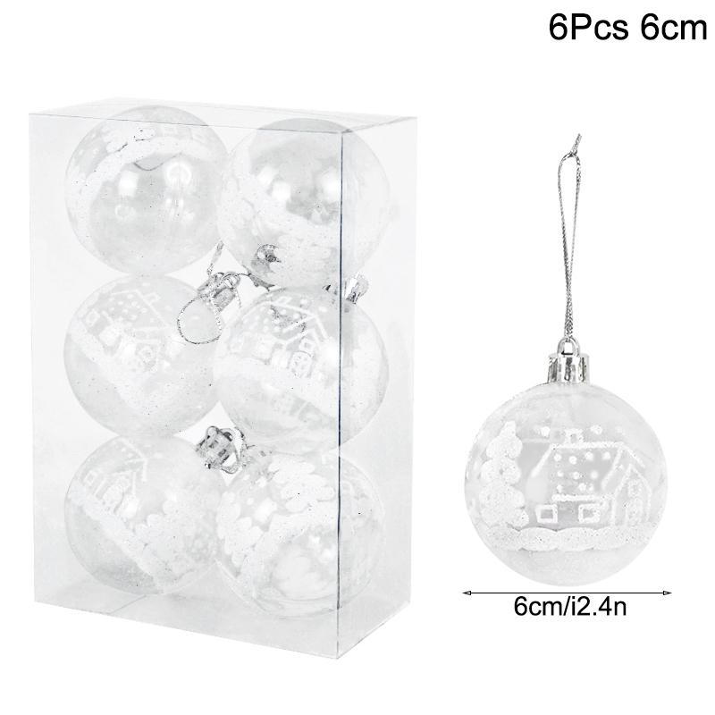 1box Christmas Balls Christmas Tree Ornaments Ball Xmas Hanging Tree Pendants Home Party Decor 2026 New Year Gift Noel Navidad