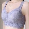 No Steel Ring Bra Women's Underwear Large Size Thin Design Adjustable Bra Adjustable Bra Double Breasted Upper Support Anti Sagging Bra