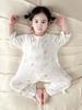 7A Pure Cotton Newborn Antibacterial Seamless Seven-Sleeve Bodysuit