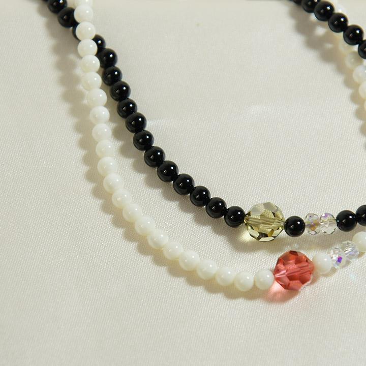Treaju Crystal Cutting Onyx Necklace
