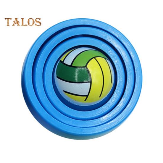 

Непоседа Топ 3D декомпрессионный мяч Снижение стресса Футбольный наполнитель Гладкая поверхность Легкая портативная гироскопическая игрушка Спиннер для снятия тревоги синий