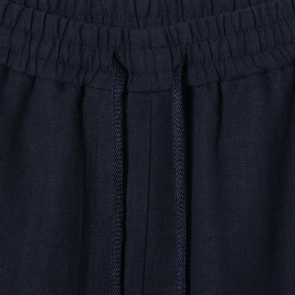 [lacoste] Women's Linen Elastic Waist Wide Pants HF611E-56GHDE
