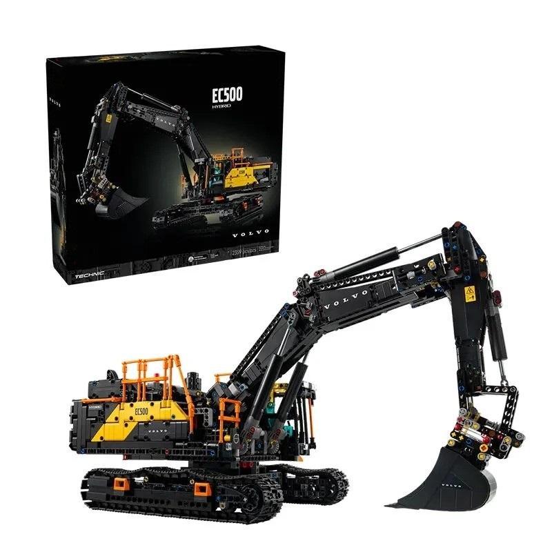 Compatible with LEGO 42215 Technic series Volvo EC500 hybrid excavator building blocks