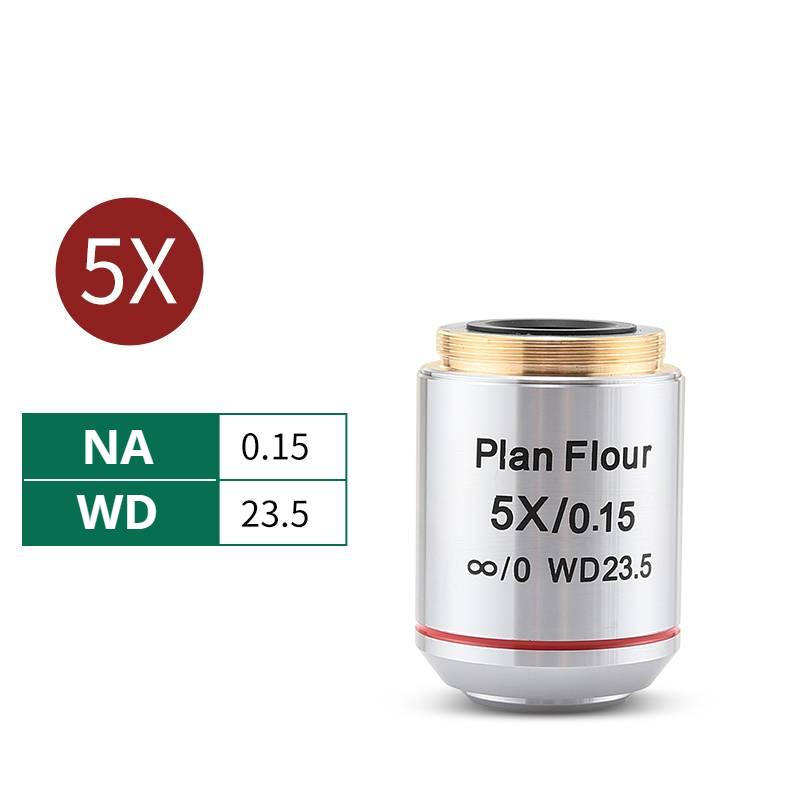 

Metallurgical Plan Flour Semi-apochromatic Infinity Objective Long Working Distance Parfocal 60mm M26 Microscopio Accessories