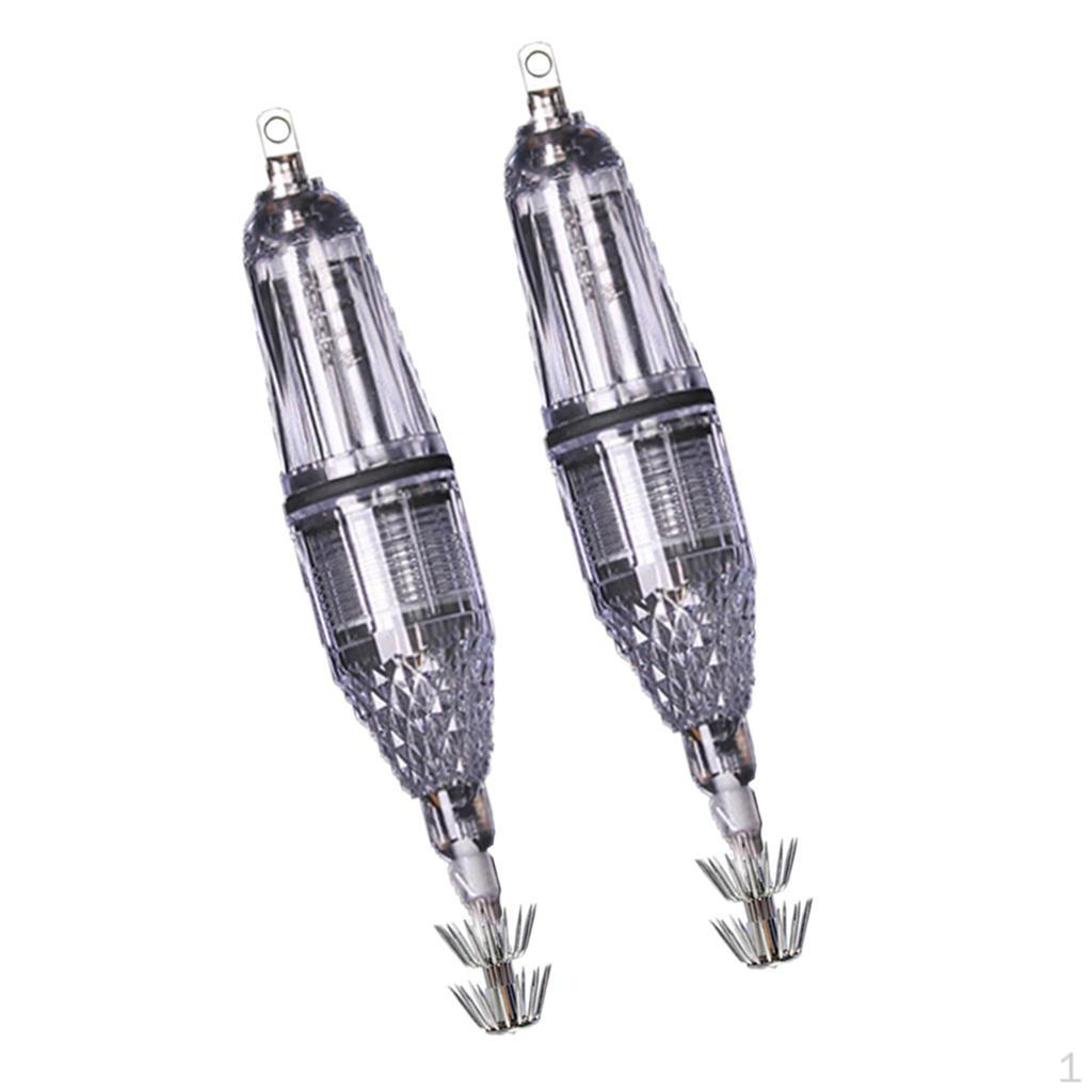 

2pcs Luminous Octopus Squid Jig Hook 12cm Saltwater Fishing Lure