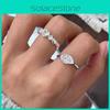 Elegant Korean Inspired S925 Silver Heart Shaped Zirconia Ring For Women Chic Accessory
