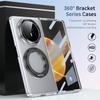 For Honor Magic V3 5G Case Magnetic Kickstand Clear PC Phone Cover with HD Screen Film