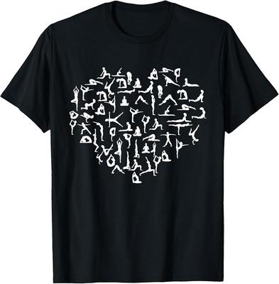 Heart Made Up of YOGA Positions! Great Yoga Gift T-Shirt Unisex T-Shirt
