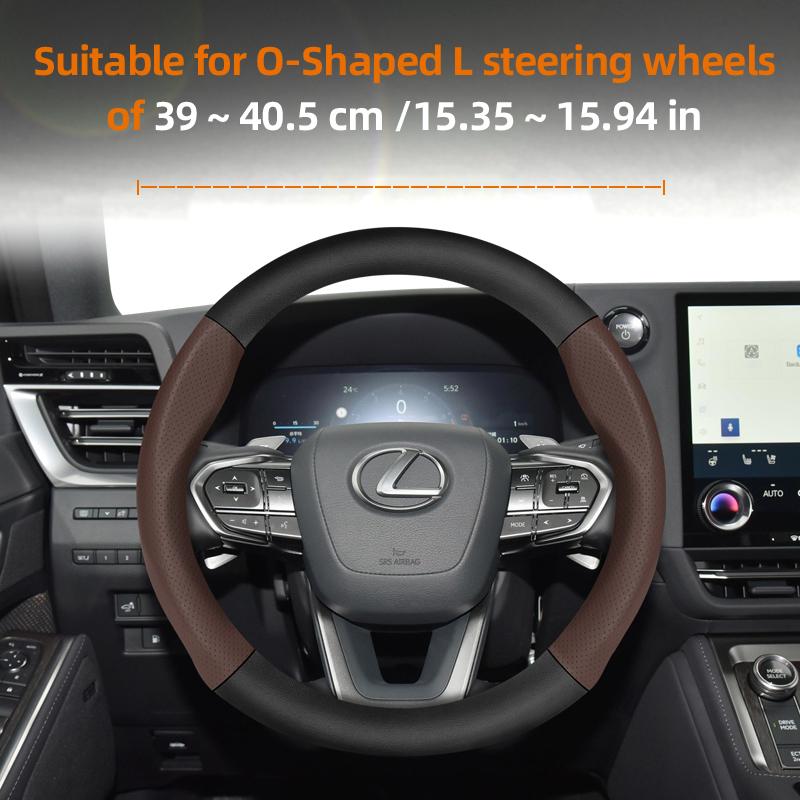 For Lexus Carbon Fiber Texture Perforated Leather Steering Wheel Cover Is 250 350 Rx 330 Nx Gs Es  Lx 570 Gx 460 Rx400h Ct200h