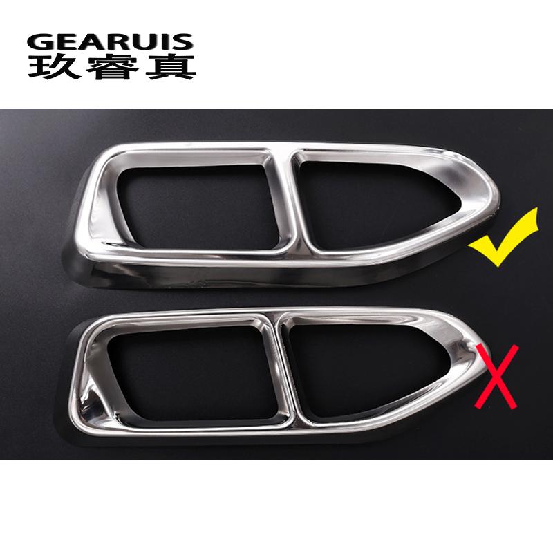 Car Styling Rline Tail Throat Exhaust Pipe For BMW 7 Series G11 G12 Car Exhaust Pipe Cover Sticker Muffler Tip Auto