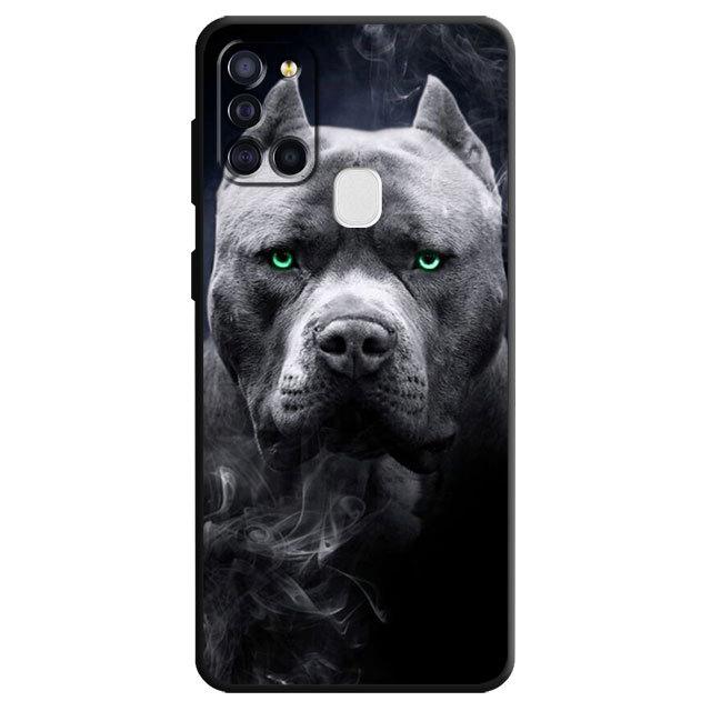 Silikontelefondeksel for Samsung Galaxy A03 Core A04 A03s A04s A20e A02s A10s A40 A10 A50 A70 A02 A01 Animal Doberman Dog Cover