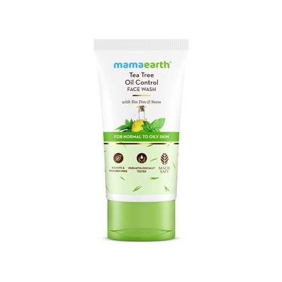 Çay Ağacı Yağı Yağ Kontrolü Yüz Yıkama Jeli Yağlı Ciltler İçin 150ml | Neem İçeren Nazik Temizleyici | Akneleri ve Aşırı Yağı Kontrol Eder