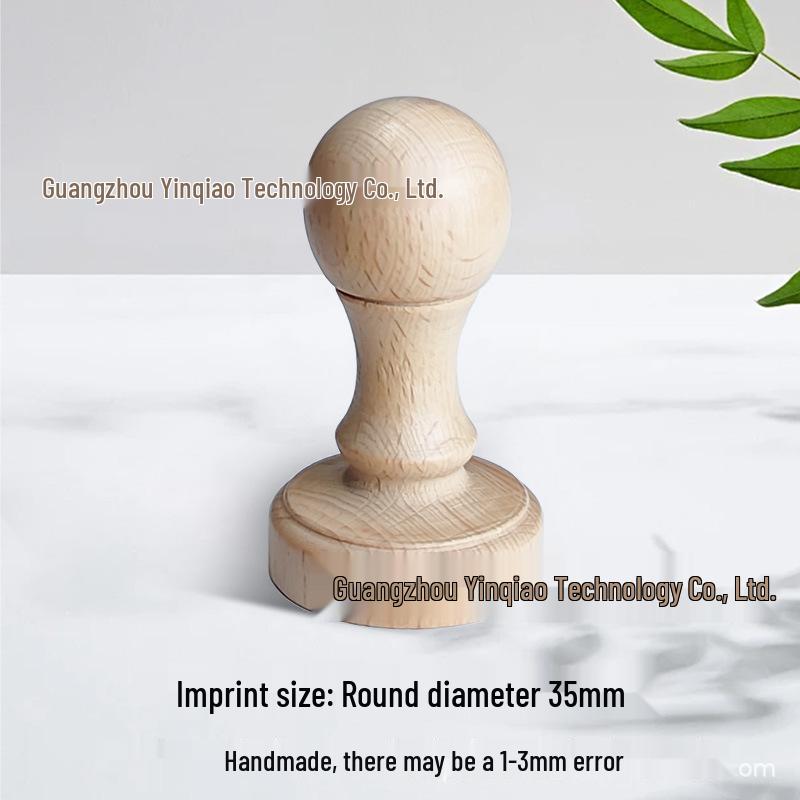 Custom DIY Wooden Rubber Stamp for Engraving and Journal Design