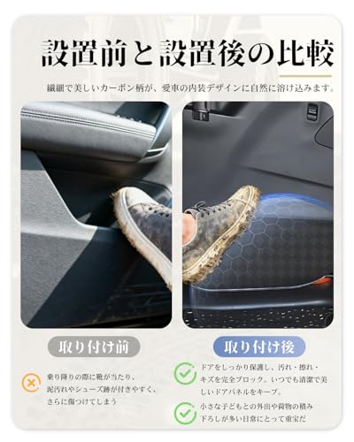 [New Arrival] ruiya Kick Guard for 2025 Mitsubishi Delica Mini BA1A/BA2A/BA5A/BA6A Models. New Delica Mini Door Kick Guard, Door Trim Guard, Repositio