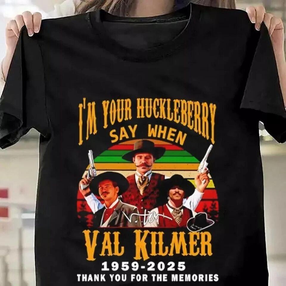 Val Kilmer 19592025 Thank You For The Memories Retro Unisex Black TShirt S