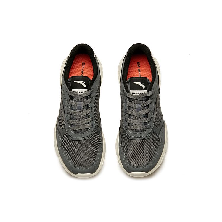 Anta Fashion Breathable Low-Top Running Shoes Men sneakers Dark-Gray 112015570-6