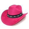 Fashion Music Festival Elements Suede One-word Cowboy Hat Multi-color Optional Male and Female Couples Festival Performance Hat