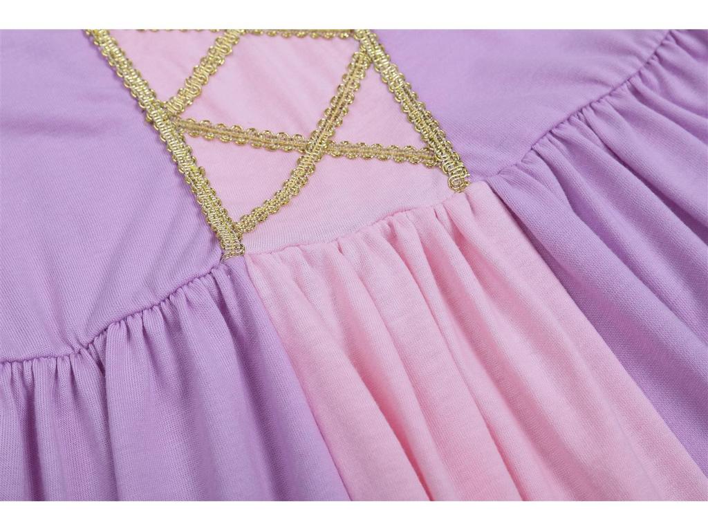 European and American Princess Style Knitted Belle & Cinderella Dress for Girls - Snow White Theme