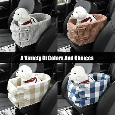 Small Dog Cat Safety Seats Car Central Control Cushion Car Pet Mat Kennel Car Travel Accessories Waterproof Dog Seats Bag Basket