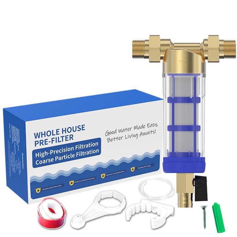 Universal Pre-filter Water Purifier with Central Backwash for Household Use
