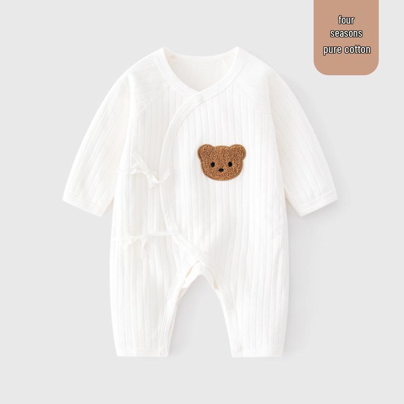 

Newborn Pure Cotton Diagonal Closure Butterfly Bodysuit 59cm (Height 52-59cm, Weight 3.5-6.9kg)