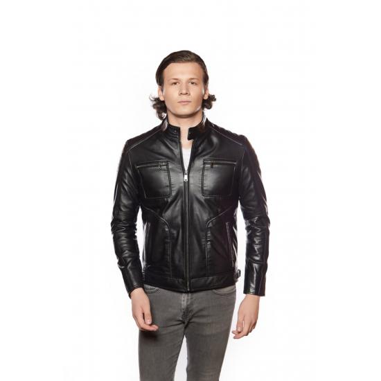 

Мужская куртка Armondo Sport Leather Jacket Black Regular Fit