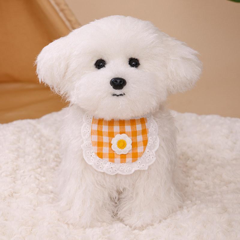 Realistic Poodle Dog Pet Doll Super Fluffy Plush Toy Companion Soothing Stress Relief